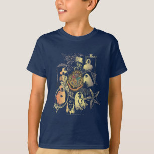 Harry Potter   Colourful Hogwarts Crest T-Shirt