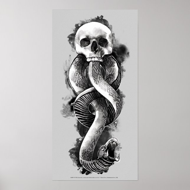 Harry Potter | Dark Mark Watercolor Poster (Front)