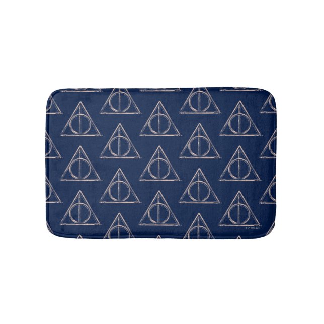 Harry Potter | Deathly Hallows Watercolor Bath Mat (Front)