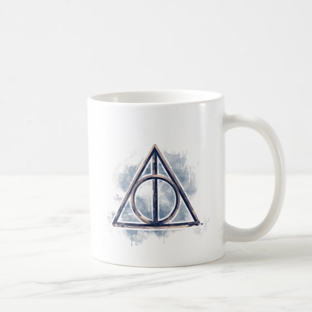 Harry Potter | Deathly Hallows Watercolor Coffee Mug (Right)