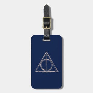 Harry Potter   Deathly Hallows Watercolor Luggage Tag