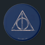Harry Potter | Deathly Hallows Watercolor Magnet<br><div class="desc">Check out this watercolor Deathly Hallows symbol,  representing the Elder Wand,  Resurrection Stone,  and Cloak of Invisibility.</div>