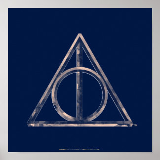 Harry Potter | Deathly Hallows Watercolor Poster