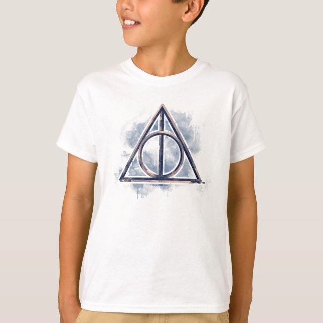 Harry Potter | Deathly Hallows Watercolor T-Shirt (Front)