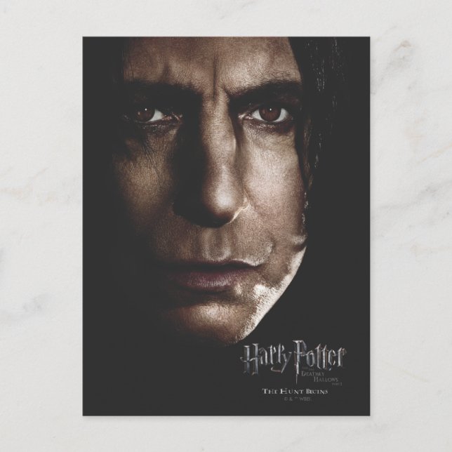 Harry Potter Deathly Hallows with Snape Tribute Postcard (Front)