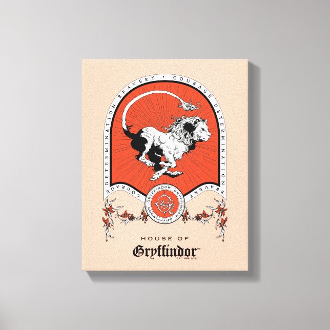 HARRY POTTER™ | Delicate Sketch GRYFFINDOR™ Crest Canvas Print (Front)