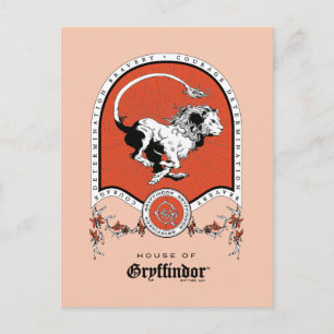 HARRY POTTER™   Delicate Sketch GRYFFINDOR™ Crest Postcard