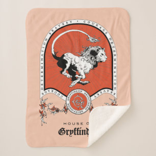 HARRY POTTER™   Delicate Sketch GRYFFINDOR™ Crest Sherpa Blanket