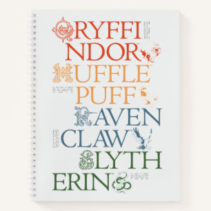 HARRY POTTER™ Delicate Sketch HOGWARTS™ Houses Notebook