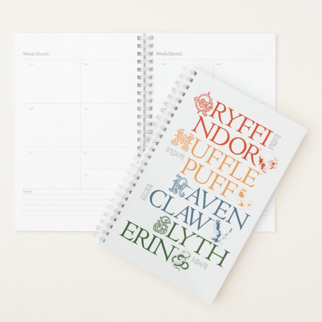 HARRY POTTER™ | Delicate Sketch HOGWARTS™ Houses Planner (Display)