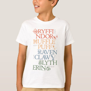 HARRY POTTER™   Delicate Sketch HOGWARTS™ Houses T-Shirt