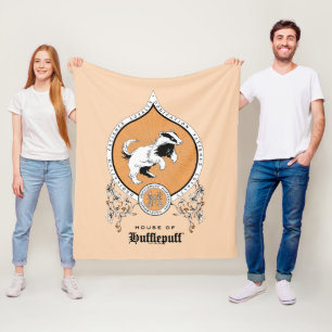 HARRY POTTER™   Delicate Sketch HUFFLEPUFF™ Crest Fleece Blanket