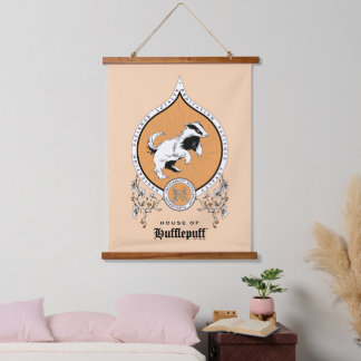 HARRY POTTER™ | Delicate Sketch HUFFLEPUFF™ Crest Hanging Tapestry