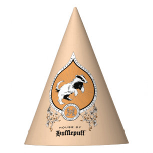 HARRY POTTER™   Delicate Sketch HUFFLEPUFF™ Crest Party Hat