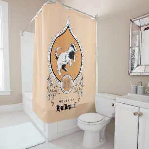 HARRY POTTER™ Delicate Sketch HUFFLEPUFF™ Crest Shower Curtain