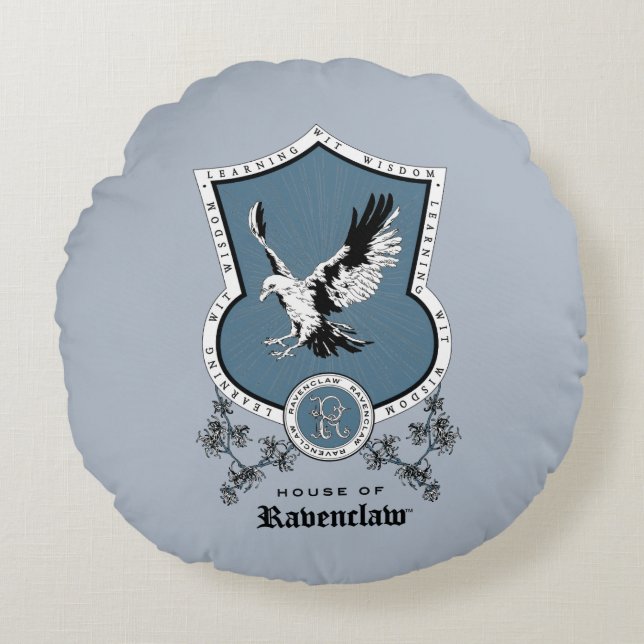 HARRY POTTER™ | Delicate Sketch RAVENCLAW™ Crest Round Cushion (Front)