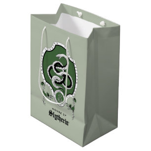 HARRY POTTER™   Delicate Sketch SLYTHERIN™ Crest Medium Gift Bag