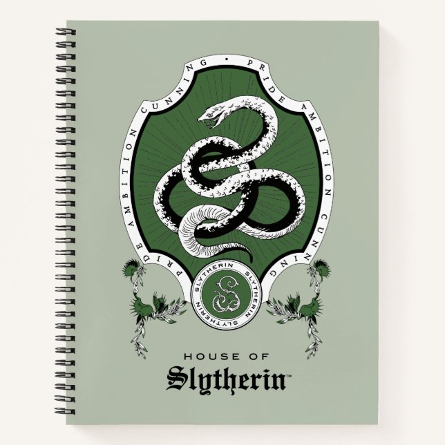 HARRY POTTER™ | Delicate Sketch SLYTHERIN™ Crest Notebook (Front)