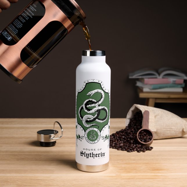 HARRY POTTER™ | Delicate Sketch SLYTHERIN™ Crest Water Bottle (Coffee)
