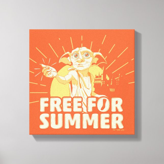 HARRY POTTER™ | Dobby Free For Summer Canvas Print (Front)