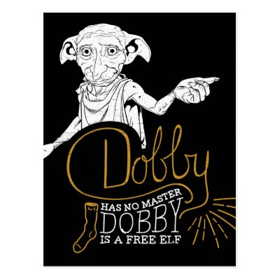 Harry Potter | Dobby Has No Master Postcard
