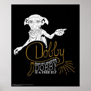 Harry Potter   Dobby Has No Master Poster