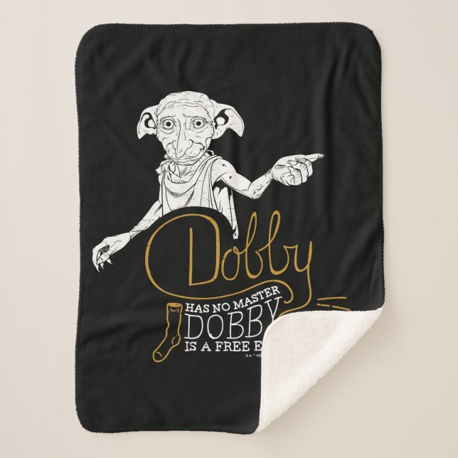 Harry Potter | Dobby Has No Master Sherpa Blanket (Front)