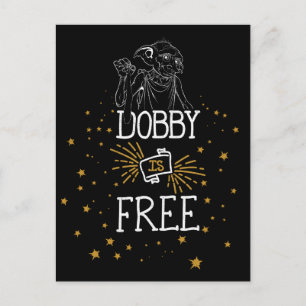 Harry Potter   Dobby Is Free Postcard