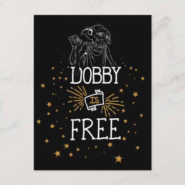 Harry Potter | Dobby Is Free Postcard (Front)
