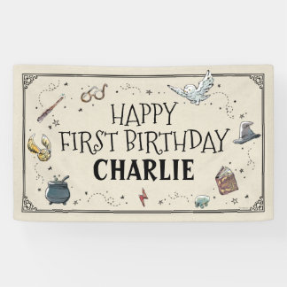 Harry Potter First Birthday Banner