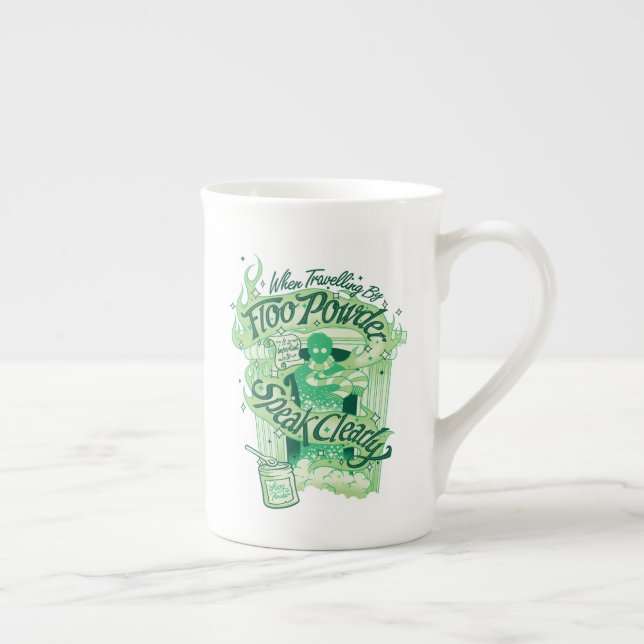 Harry Potter | Floo Powder Typography Graphic Bone China Mug (Right)