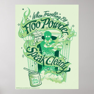 Harry Potter | Floo Powder Typography Graphic Poster