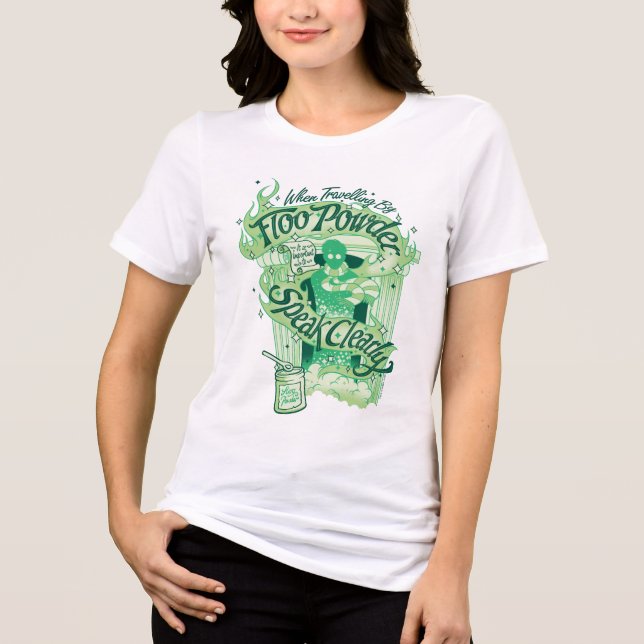 Harry Potter | Floo Powder Typography Graphic Tri-Blend Shirt (Front)