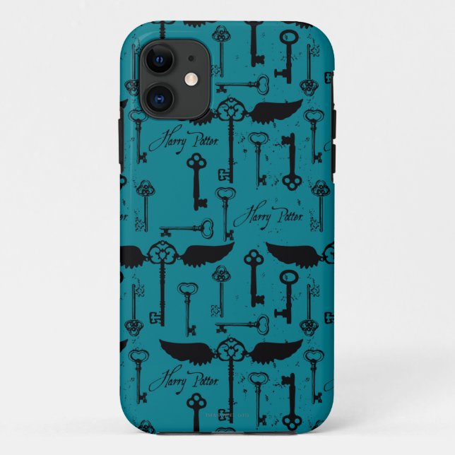 HARRY POTTER™ Flying Keys Pattern Case-Mate iPhone Case (Back)