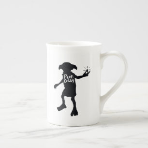 Harry Potter   "Free Dobby" Silhouette Typography Bone China Mug