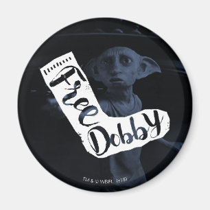 Harry Potter   "Free Dobby" Sock Typography Magnet