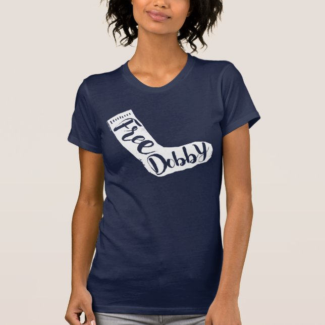 Harry Potter | "Free Dobby" Sock Typography T-Shirt (Front)