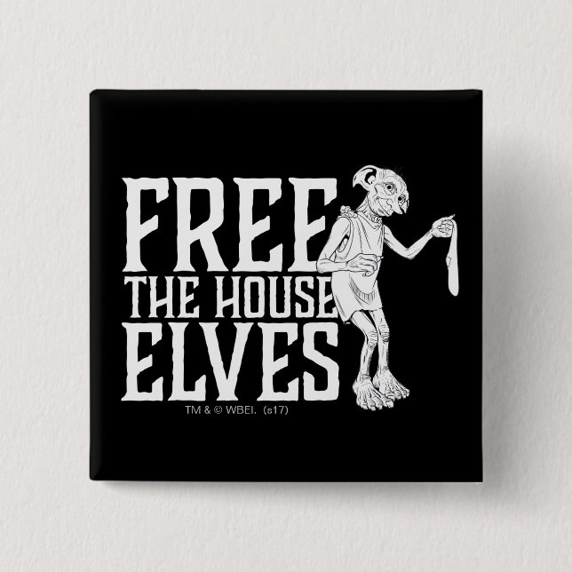 Harry Potter | Free The House Elves 15 Cm Square Badge (Front)