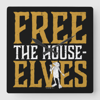 Harry Potter | Free The House Elves Square Wall Clock