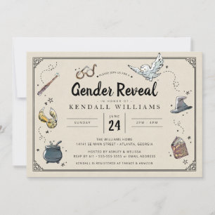 Harry Potter Gender Reveal Baby Shower Invitation