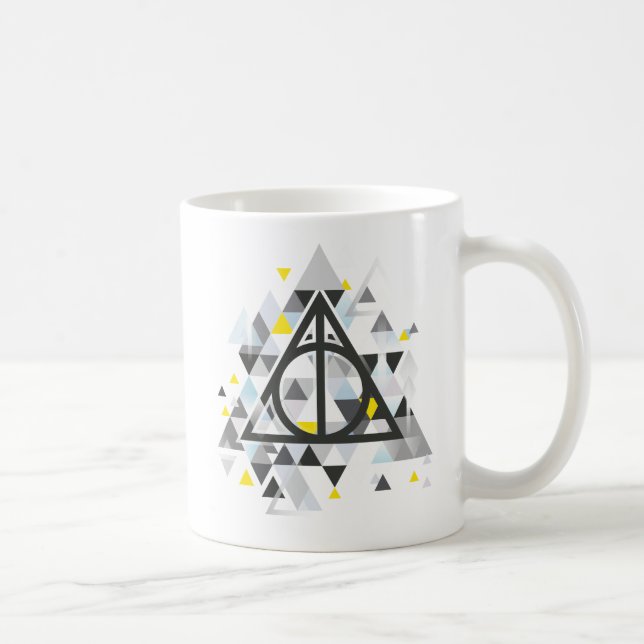 Harry Potter | Geometric Deathly Hallows Symbol Coffee Mug (Right)