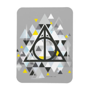 Harry Potter Geometric Deathly Hallows Symbol Magnet