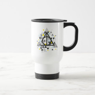 Harry Potter | Geometric Deathly Hallows Symbol Travel Mug