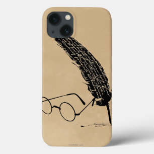 Harry Potter Glasses And Quill iPhone 13 Case