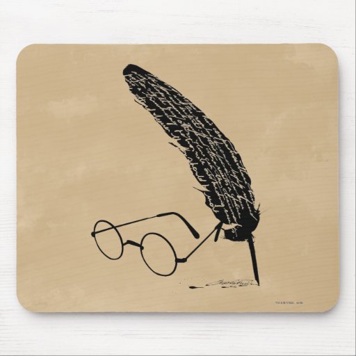 Image of Harry Potter | Glasses And Quill Mouse Mat