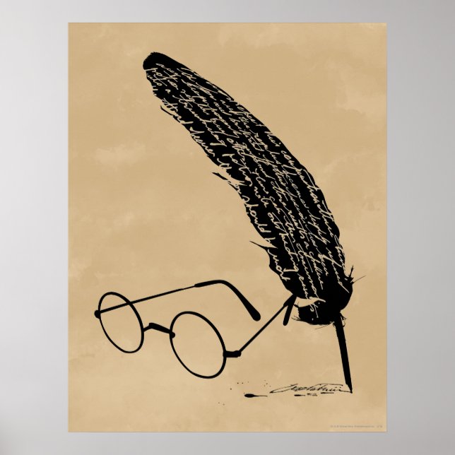 Harry Potter | Glasses And Quill Poster (Front)