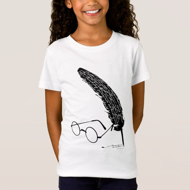 Harry Potter | Glasses And Quill T-Shirt (Front)