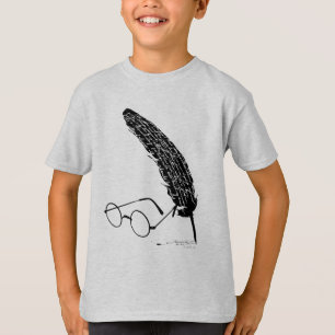 Harry Potter Glasses And Quill T-Shirt