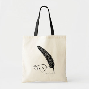 Harry Potter Glasses And Quill Tote Bag