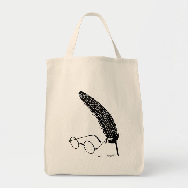 Harry Potter | Glasses And Quill Tote Bag (Front)
